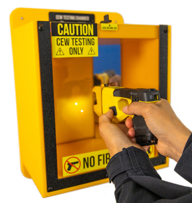 CEW TASER 1 WarningLight, CEW Testing Chamber